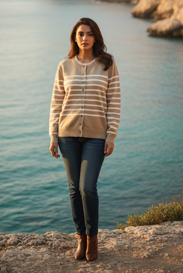 Skin stripes sweater