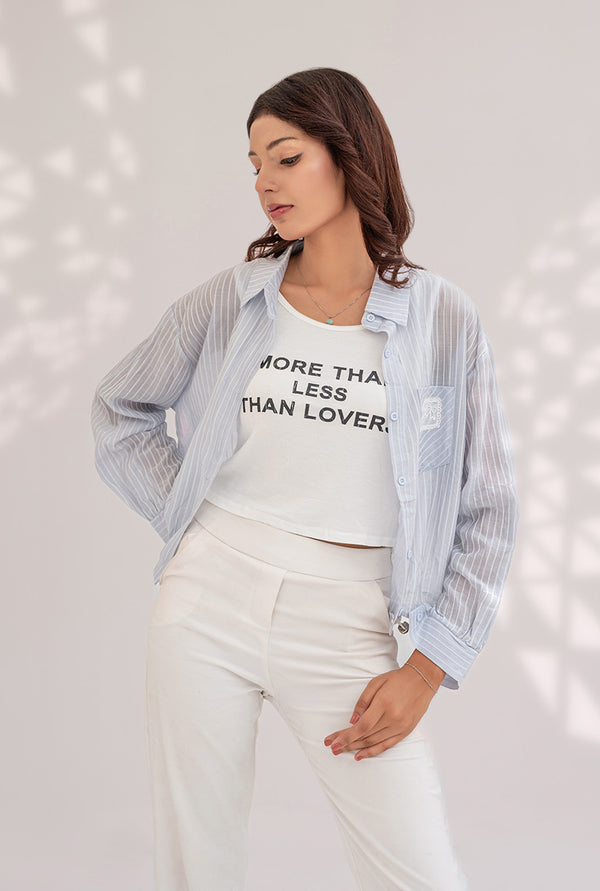 Button down striped shirt