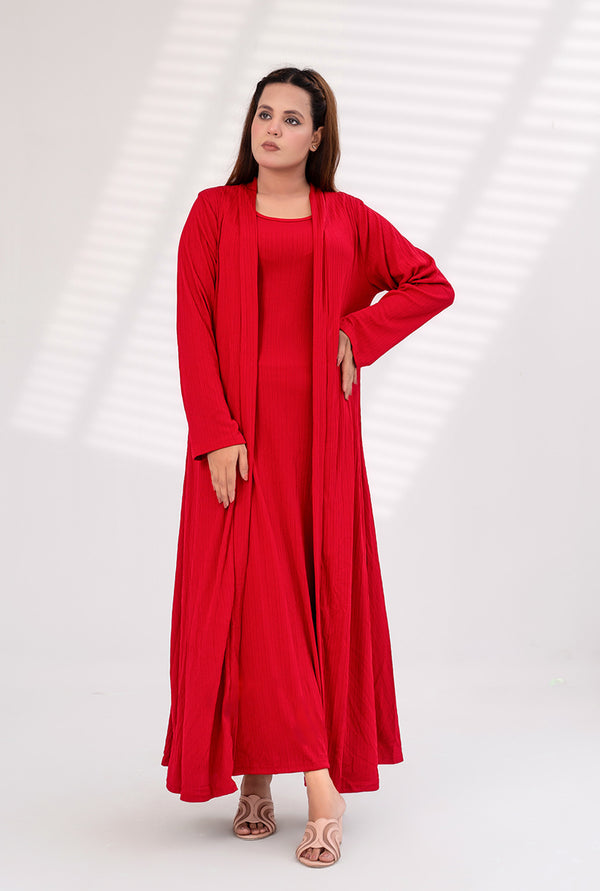 Gown with long dress