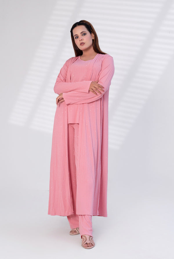 Cord set with long gown